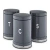 Tower Belle Set Of 3 Canisters -FurniHaven Shop UCHVR SQ1 0000000005 GREY SLf