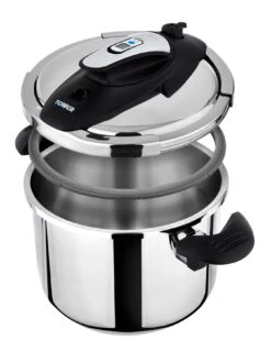 Tower One-touch Ultima 6L/22cm Stainless Steel Pressure Cooker -FurniHaven Shop UCHWV SQ2 0000000139 CHROME SLd