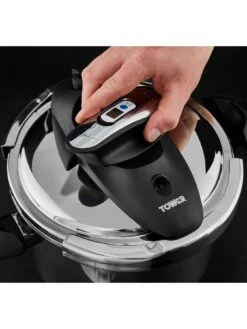 Tower One-touch Ultima 6L/22cm Stainless Steel Pressure Cooker -FurniHaven Shop UCHWV SQ5 0000000139 CHROME SLd3