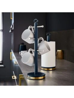 Tower Empire 6-Cup Mug Tree And Towel Pole Set – Blue -FurniHaven Shop UCJ3M SQ5 0000000020 BLUE SLd3