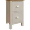 K-Interiors Fontana Ready Assembled 2 Drawer Bedside Chest -FurniHaven Shop UCYHR SQ1 0000000311 GREY OAK SLf