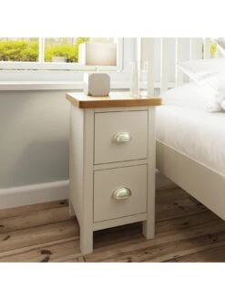 K-Interiors Fontana Ready Assembled 2 Drawer Bedside Chest -FurniHaven Shop UCYHR SQ2 0000000311 GREY OAK RSr