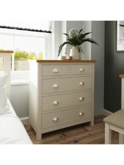 K-Interiors Fontana 2 + 3 Drawer Chest -FurniHaven Shop UCYMM SQ2 0000000311 GREY OAK RSr