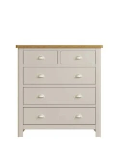 K-Interiors Fontana 2 + 3 Drawer Chest -FurniHaven Shop UCYMM SQ3 0000000311 GREY OAK SLa