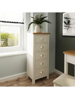 K-Interiors Fontana 5 Drawer Tall Boy -FurniHaven Shop UCYMN SQ2 0000000311 GREY OAK RSr