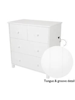Great Little Trading Co. Lulworth Chest Of Drawers, White -FurniHaven Shop UDGPF SQ4 0000000013 WHITE SLd
