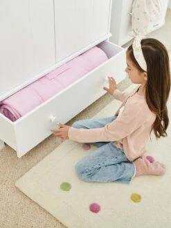 Great Little Trading Co. Lulworth 2 Door, 1 Drawer Kids Wardrobe - White -FurniHaven Shop UDGPG SQ5 0000000013 WHITE SLd1
