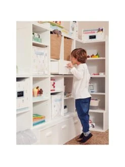 Great Little Trading Co. Alba Storage Set With Drawer -FurniHaven Shop UDGPP SQ3 0000000013 WHITE SLa