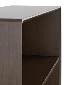 Novogratz Brittany 4 Shelf Bookcase - Walnut -FurniHaven Shop UFRRD SQ5 0000000007 WALNUT SLd1