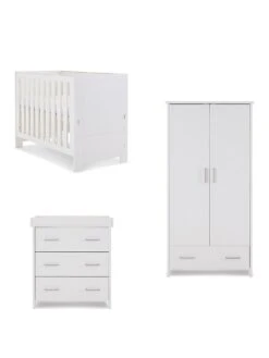 Obaby Nika Mini 3-Piece Nursery Set -FurniHaven Shop UGDDN SQ3 0000000013 WHITE SLa