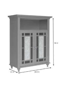 Teamson Kids Windsor 2 Door Floor Cabinet -FurniHaven Shop UGNXL SQ7 0000000005 GREY DGy