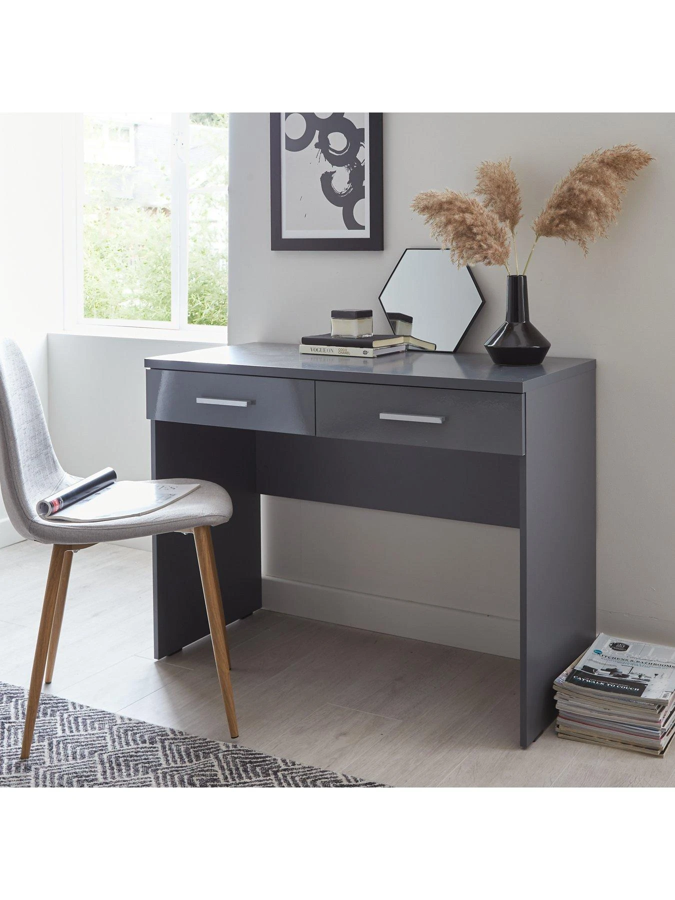 Very Home Prague Gloss Drawers Dressing Table 4 Very Home Prague Gloss Drawers Dressing Table - Image 2