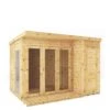 MERCIA 10 X 8 Premium Garden Room Summerhouse With Side Shed - FSC® Certified -FurniHaven Shop UJHHC SQ1 0000000099 N A SLf