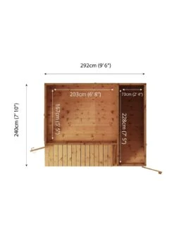 MERCIA 10 X 8 Premium Garden Room Summerhouse With Side Shed - FSC® Certified -FurniHaven Shop UJHHC SQ6 0000000099 N A SLd4