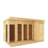 MERCIA 12 X 8 Premium Garden Room Summerhouse With Side Shed - FSC® Certified -FurniHaven Shop UJHHD SQ1 0000000099 N A SLf