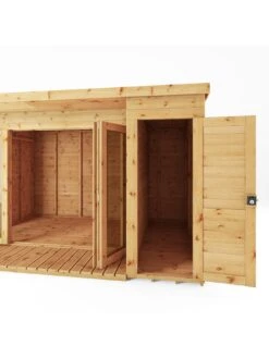 MERCIA 12 X 8 Premium Garden Room Summerhouse With Side Shed - FSC® Certified -FurniHaven Shop UJHHD SQ3 0000000099 N A SLd1
