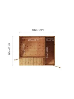 MERCIA 12 X 8 Premium Garden Room Summerhouse With Side Shed - FSC® Certified -FurniHaven Shop UJHHD SQ6 0000000099 N A SLd4