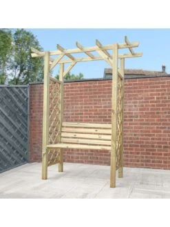 MERCIA Pergola Arbour Seat -FurniHaven Shop UJHMQ SQ3 0000000099 N A SLd1