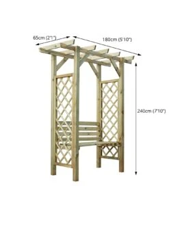MERCIA Pergola Arbour Seat -FurniHaven Shop UJHMQ SQ5 0000000099 N A SLd3