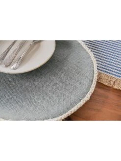 Creative Tops Jute Grey Set Of 4 Placemats -FurniHaven Shop ULG3U SQ3 0000000005 GREY SLd1