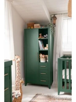 Mamas & Papas Melfi Storage Wardrobe - Green -FurniHaven Shop ULNWH SQ2 0000000047 GREEN RSr