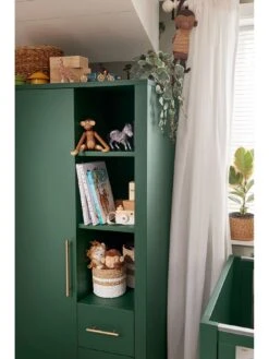 Mamas & Papas Melfi Storage Wardrobe - Green -FurniHaven Shop ULNWH SQ4 0000000047 GREEN SLd