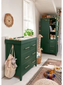 Mamas & Papas Melfi Cotbed & Dresser - Green -FurniHaven Shop ULNWJ SQ4 0000000047 GREEN SLd