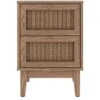 LPD Furniture Bordeaux 2 Drawer Bedside Chest 2 LPD Furniture Bordeaux 2 Drawer Bedside Chest -FurniHaven Shop UM3CX SQ1 0000000006 OAK SLf
