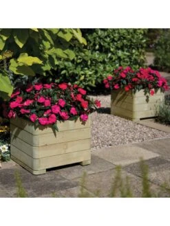 Rowlinson Marberry Square Planter -FurniHaven Shop UMTCE SQ4 0000000099 N A SLd2
