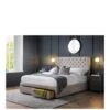 Julian Bowen Wilton Fabric 4 Drawer Storage Double Bed -FurniHaven Shop UPXQE SQ1 0000000005 GREY SLa