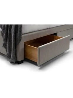 Julian Bowen Wilton Fabric 4 Drawer Storage Double Bed -FurniHaven Shop UPXQE SQ4 0000000005 GREY SLd1