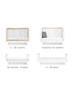 Snuz SnuzKot Skandi 3-Piece Nursery Furniture Set - White/Grey -FurniHaven Shop UQ6HJ SQ4 0000000005 GREY SLd