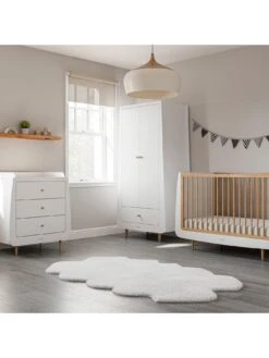 Snuz SnuzKot Skandi 3-Piece Nursery Furniture Set - White/Natural -FurniHaven Shop UQ6HK SQ2 0000000003 NATURAL RSr