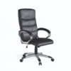 Alphason Hampton Leather Office Chair - Black -FurniHaven Shop UQJR5 SQ1 0000000004 BLACK SLf