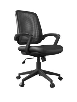 Alphason Marvin Office Chair - Black -FurniHaven Shop UQJRV SQ2 0000000004 BLACK SLf