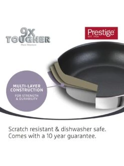 Prestige 9x Tougher Ultra Durable Stainless Steel Non-stick Induction 30cm Stirfrypan With Helper Handle 9 Prestige 9x Tougher Ultra Durable Stainless Steel Non-stick Induction 30cm Stirfrypan With Helper Handle -FurniHaven Shop UQYYP SQ3 0000000035 SILVER SLd1