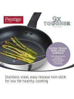 Prestige 9x Tougher Easy Release Non-Stick Induction 2-Piece Frying Pan Set -FurniHaven Shop UQYYW SQ2 0000000035 SILVER SLd