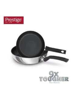 Prestige 9x Tougher Easy Release Non-Stick Induction 2-Piece Frying Pan Set -FurniHaven Shop UQYYW SQ6 0000000035 SILVER SLd4