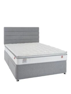 Airsprung Emme Comfort Pillowtop Divan With Storage Options - Grey -FurniHaven Shop UQZXP SQ3 0000000005 GREY SLa