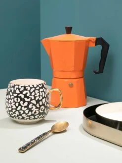 Premier Housewares London Leo Set Of 2 Leopard Mugs -FurniHaven Shop UR4KV SQ5 0000000830 MONOCHROME SLd3