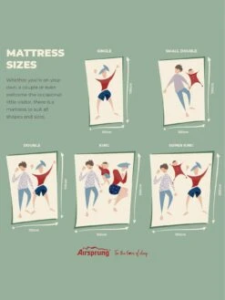 Airsprung Emme Memory Mattress -FurniHaven Shop UR4L8 SQ7 0000000013 WHITE DGy