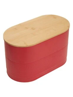 Premier Housewares Alton Red Bread Bin -FurniHaven Shop UR4M7 SQ3 0000000017 RED SLd1