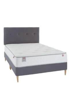Airsprung Viva 1000 Pocket Comfort Bed + Mattress - Grey -FurniHaven Shop UR4P6 SQ2 0000000005 GREY SLf