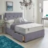Airsprung Viva Hybrid 1000 Pocket Bed + Mattress - Grey -FurniHaven Shop UR4RP SQ1 0000000005 GREY RSr