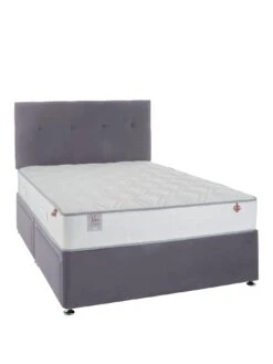 Airsprung Viva Hybrid 1000 Pocket Bed + Mattress - Grey -FurniHaven Shop UR4RP SQ2 0000000005 GREY SLf