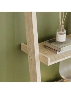 Vida Designs York 5 Tier Ladder Bookcase - Pine -FurniHaven Shop UR589 SQ6 0000000144 PINE SLd2