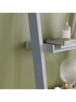 Vida Designs York 4 Tier Ladder Bookcase - Grey -FurniHaven Shop UR58W SQ6 0000000005 GREY SLd2