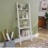 Vida Designs York 4 Tier Ladder Bookcase - White -FurniHaven Shop UR5BE SQ1 0000000013 WHITE RSr
