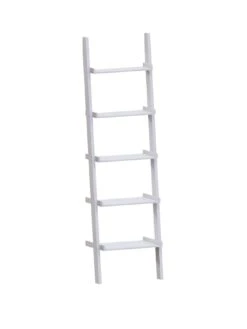 Vida Designs York 5 Tier Ladder Bookcase - White 9 Vida Designs York 5 Tier Ladder Bookcase - White -FurniHaven Shop UR5BF SQ2 0000000013 WHITE SLf