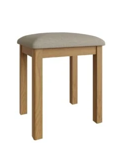 K-Interiors Shelton Part Assembled Solid Wood Dressing Table, Stool And Mirror Set -FurniHaven Shop UR7M9 SQ3 0000000138 RUSTIC OAK SLa